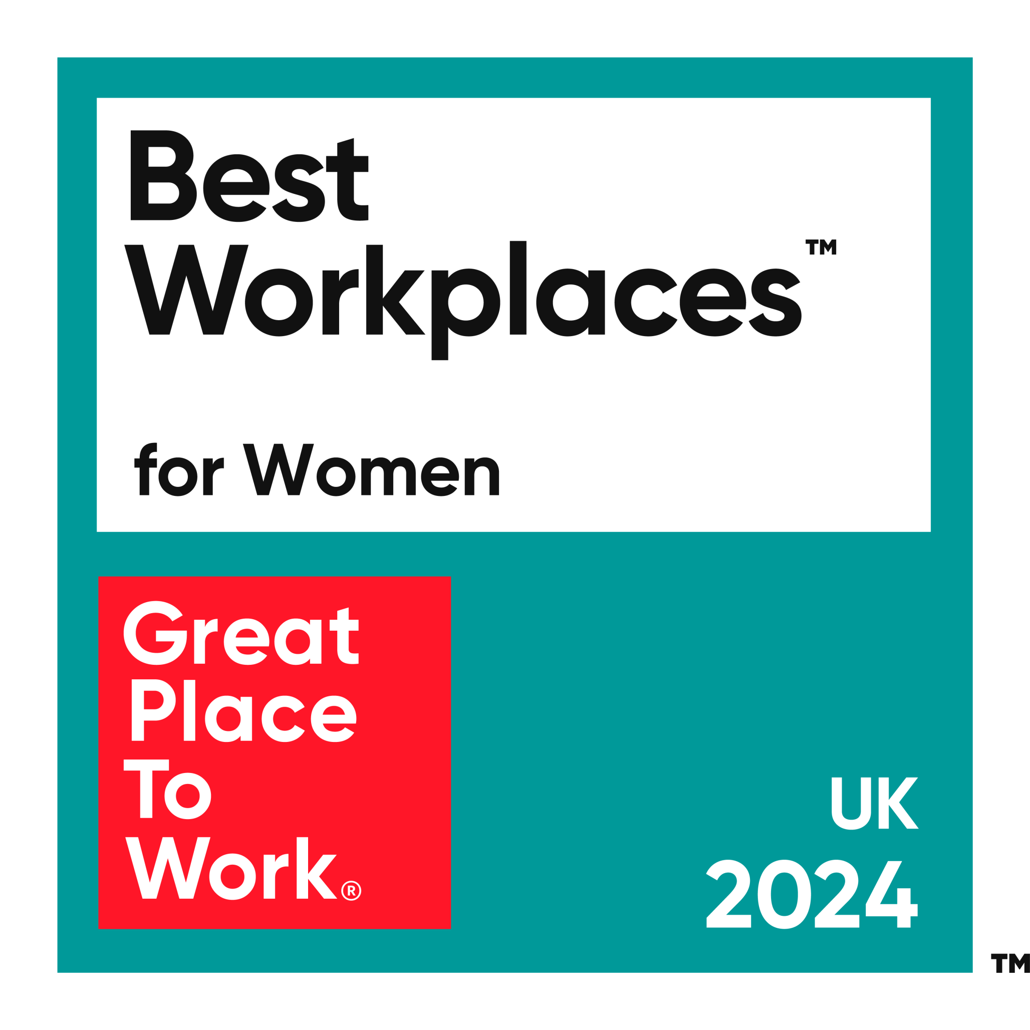 Best Workplaces for Women award from Great Place To Work